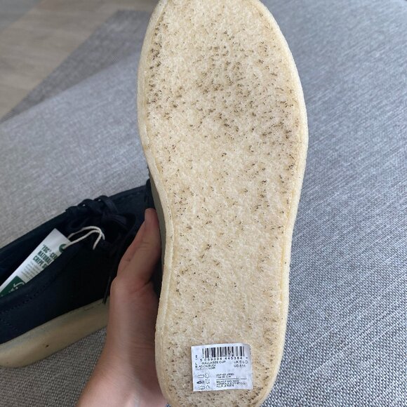 Clarks Originals Wallabee Cup - Black Nubuck - Size W8 - Picture 11 of 12